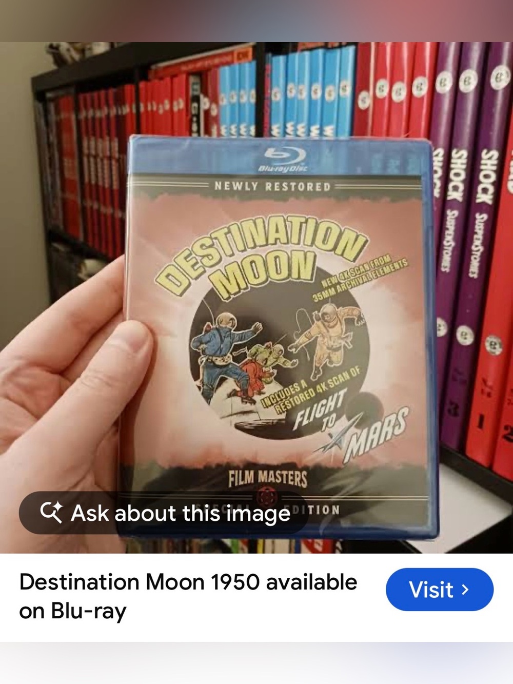 #3140**1950 Destination Moon Blu-ray - Red Cover Edition
